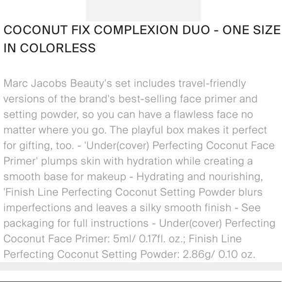 Marc Jacobs Coconut Fix Complexion Duo - Picture 11 of 12